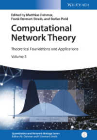 計算ネットワーク理論：理論的基盤と応用<br>Computational Network Theory : Theoretical Foundations and Applications (Quantitative and Network Biology) （1. Auflage. 2015. XXXIV, 242 S. 69 SW-Abb., 24 Farbabb. 244 mm）