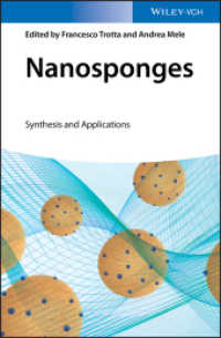 ナノスポンジ：基礎から応用まで<br>Nanosponges : Synthesis and Applications （1. Auflage. 2019. XII, 324 S. 11 Tabellen. 244 mm）