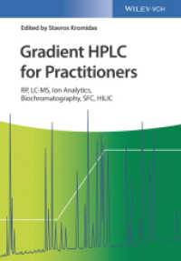 グラジエント高速液体クロマトグラフィー実践法<br>Gradient HPLC for Practitioners : RP, LC-MS, Ion Analytics, Biochromatography, SFC, HILIC （1. Auflage）