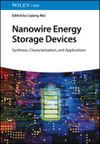 ナノワイヤーによるエネルギー貯蔵：合成・特性評価・応用<br>Nanowire Energy Storage Devices : Synthesis, Characterization, and Applications （1. Auflage. 2024. 352 S. 17 SW-Abb., 7 Farbabb. 244 mm）