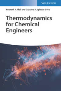 Thermodynamics for Chemical Engineers （1. Auflage. 2022. 480 S. 67 SW-Abb., 98 Farbabb. 244 mm）