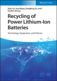 Recycling of Power Lithium-Ion Batteries : Technology, Equipment, and Policies （1. Auflage. 2022. 272 S. 45 SW-Abb., 66 Farbabb. 244 mm）