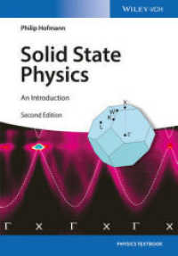 固体物理学入門（第２版）<br>Solid State Physics : An Introduction （2nd ed. 2015. XVI, 258 S. w. 110 figs. 248 mm）