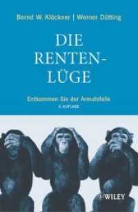 Die Rentenlüge : Entkommen Sie der Armutsfalle （2., erw. u. aktualis. Aufl. 2009. 339 S. 21,5 cm）