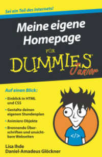 Meine eigene Homepage für Dummies Junior (...für Dummies) （1. Auflage. 2017. 143 S. 214 mm）