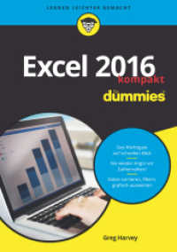 Excel 2016 für Dummies kompakt (...für Dummies) （1. Auflage. 2017. 247 S. 210 mm）