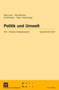 Politik und Umwelt (Politische Vierteljahresschrift Sonderhefte)