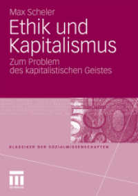 Ethik und Kapitalismus : Zum Problem des kapitalistischen Geistes (Klassiker der Sozialwissenschaften)