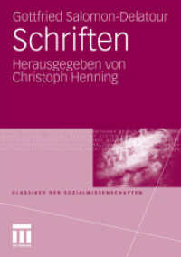 Schriften (Klassiker der Sozialwissenschaften)