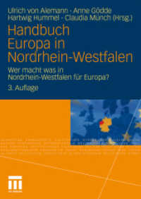 Handbuch Europa in Nordrhein-Westfalen : Wer macht was in Nordrhein-Westfalen für Europa? （3RD）