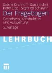 Der Fragebogen : Datenbasis, Konstruktion und Auswertung （5TH）