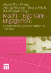 Macht - Eigensinn - Engagement : Lernprozesse gesellschaftlicher Teilhabe (Lernweltforschung 7) （2010. 287 S. 287 S. 21 cm）