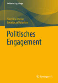 Politisches Engagement (Politische Psychologie) （1. Aufl. 2027. 2027. 260 S. Etwa 260 S. 210 mm）