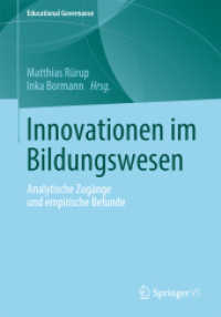 Innovationen im Bildungswesen : Analytische Zugänge und empirische Befunde (Educational Governance)