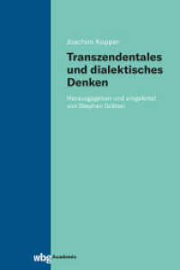 Transzendentales Und Dialektisches Denken