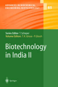 Biotechnology in India (Advances in Biochemical Engineering/biotechnology) 〈2〉