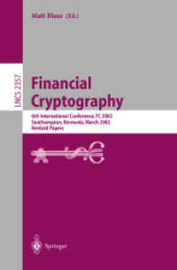 Financial Cryptography : 6th International Conference, Fc 2002, Southampton, Bermuda, March 2002 : Revised Papers (Lecture Notes in Computer Science)