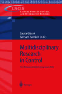Multidisciplinary Research in Control : The Mohammed Dahleh Symposium 2002 (Lecture Notes in Control and Information Sciences)