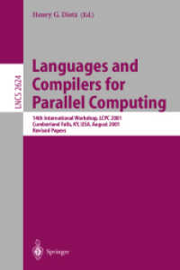 Languages and Compilers for Parallel Computing : 14th International Workshop, Lcpc 2001 Cumberland Falls, Ky, Usa, August 1-3, 2001 Revised Papers (Le