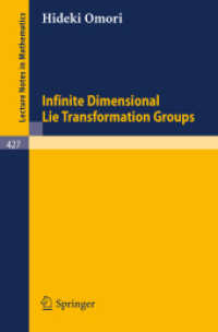 Infinite Dimensional Lie Transformation Groups (Lecture Notes in Mathematics 427) （1974）
