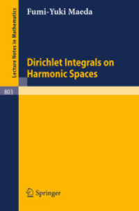 Dirichlet Integrals on Harmonic Spaces (Lecture Notes in Mathematics 803) （1980）