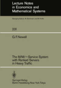 The M/M/ Service System with Ranked Servers in Heavy Traffic (Lecture Notes in Economics and Mathematical Systems 231) （1984. 1984. xii, 129 S. XII, 129 p. 244 mm）