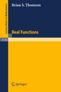 Real Functions (Lecture Notes in Mathematics 1170) （1985）