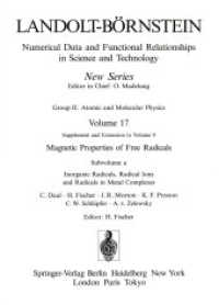 Inorganic Radicals, Radical Ions and Radicals in Metal Complexes / Anorganische Radikale, Radikalionen und Radikale in M （1986. VIII S.）