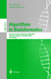 Algorithms in Bioinformatics : Third International Workshop, Wabi 2003, Budapest, Hungary, September 2003 : Proceedings (Lecture Notes in Computer Sci