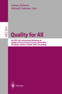 Quality for All : 4th Cost 263 International Workshop on Quality of Future Internet Services, Qofis 2003, Stockholm, Sweden, October 2003 : Proceeding