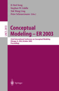 Conceptual Modeling-Er 2003 : 22nd International Conference on Conceptual Modeling, Chicago, Il, Usa, October 2003 : Proceedings (Lecture Notes in Com