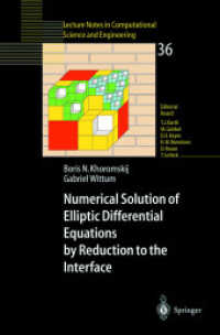 Numerical Solution of Elliptic Differential Equations by Reduction to the Interface (Lecture Notes in Computational Science and Engineering Vol.36) （2004. 300 p.）