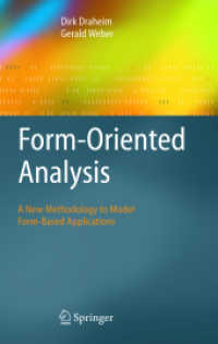 Form-Oriented Analysis : A New Methodology to Model Form-Based Applications （2004. 350 p.）