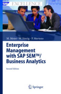 Enterprise Management with SAP SEM / Business Analytics (SAP Excellence) （2nd ed. 2004. 240 p. w. figs. 24 cm）