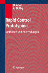 Rapid Control Prototyping : Methoden und Anwendungen （2006. 23,5 cm）