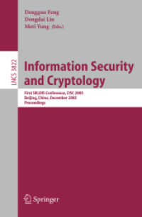 Information Security and Cryptology : First Sklois Conference, Cisc 2005, Beijing, China, December 15-17, 2005, Proceedings (Lecture Notes in Computer