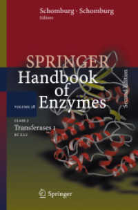 酵素ハンドブック　第２８巻（第２版）<br>Springer Handbook of Enzymes, Vol. 28 : Class 2 - Transferases I : EC 2.1.1 〈Vol. 28〉 （2ND）