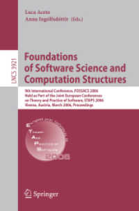 Foundations of Software Science and Computational Structures (Lecture Notes in Computer Science)