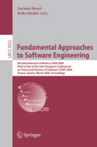 Fundamental Approaches to Software Engineering : 9th International Conference, FASE 2006, Held as Part of the Joint European Conferences on Theory and