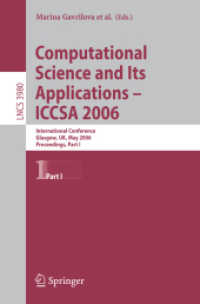 Computational Science and Its Applications-iccsa 2006 : International Conference, Glasgow, Uk, May 8-11, 2006, Proceedings (Lecture Notes in Computer
