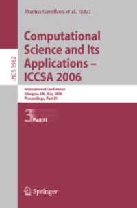 Computational Science and Its Applications-iccsa 2006 : International Conference, Glasgow, Uk, May 8-11, 2006, Proceedings (Lecture Notes in Computer