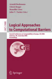 Logical Approaches to Computational Barriers : Second Conference on Computability in Europe, Cie 2006, Swansea, Uk, June 30-july 5, 2006, Proceedings