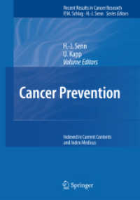 Cancer Prevention (Recent Results in Cancer Research) 〈Vol. 174〉