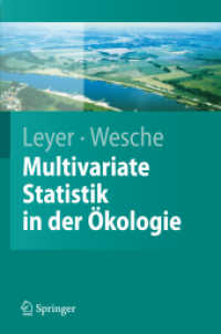 Multivariate Statistik in der Ökologie : Eine Einführung (Springer-Lehrbuch) （2007. IX, 221 S. m. 72 Abb. 23,5 cm）