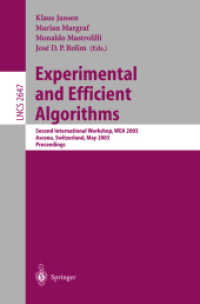 Experimental and Efficient Algorithms : Second International Workshop, Wea 2003, Ascona, Switzerland, May 26-28, 2003 : Proceedings (Lecture Notes in