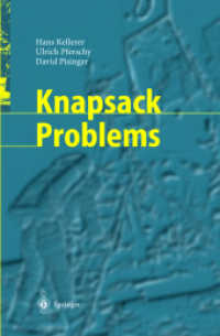 Knapsack Problems （2003. XX, 546 p. 24,5 cm）