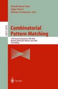 Combinatorial Pattern Matching : 14th Annual Symposium, Cpm 2003, Morelia, Michoacn, Mexico, June 25-27, 2003, Proceedings (Lecture Notes in Computer