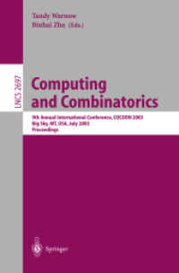 Computing and Combinatorics : 9th Annual International Conference, Cocoon 2003, Big Sky, Mt, Usa, July 25-28, 2003 : Proceedings (Lecture Notes in Com