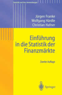 Einfuhrung in die Statistik der Finanzmarkte （2. Aufl. 2004. Revised.）