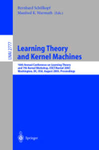 Learning Theory and Kernel Machines : 16th Annual Conference on Learning Theory and 7th Kernel Workshop, Colt/Kernel 2003 Washington, Dc. Usa, August